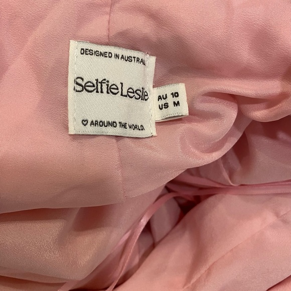 Selfie Leslie Blush Pink Rosette Mini Dress - Picture 9 of 9